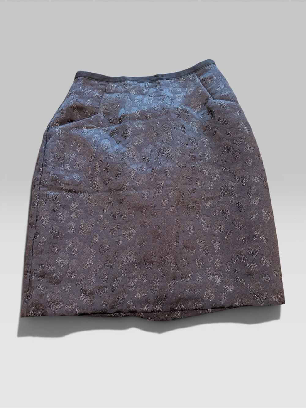 H&M Dark Charcoal leopard Print Mini Pencil Skirt Size 4